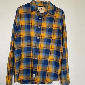 Yellow / Blue Flannel Shirt